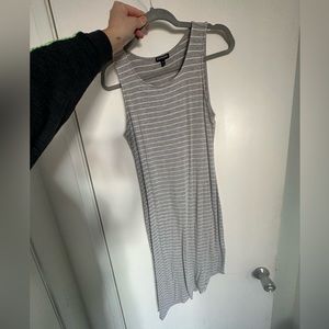 Asymmetrical gray dress